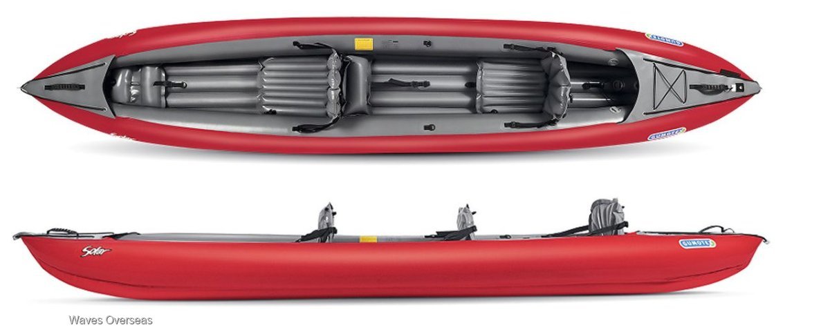 New Brand new Gumotex Solar 410N top quality hypalon inflatable tandem kayak