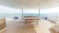 Sunreef Yachts 60:Seat 10 around the teak dining table