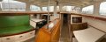 Alan Payne Custom Designed Centreboard Yacht:Pano of main saloon