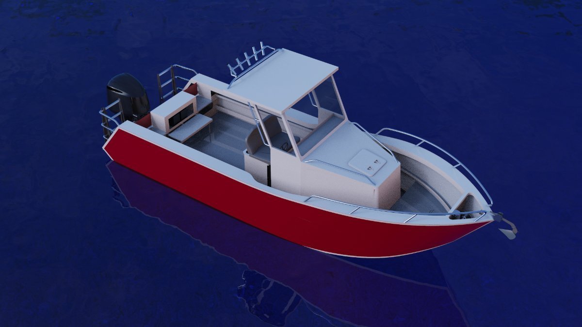 Sabrecraft Marine Walkaround Cabin Hard Top 7.4 metre Boat and Motor!