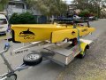 Weta Trimaran WETA trimaran ORCA on regd trailer