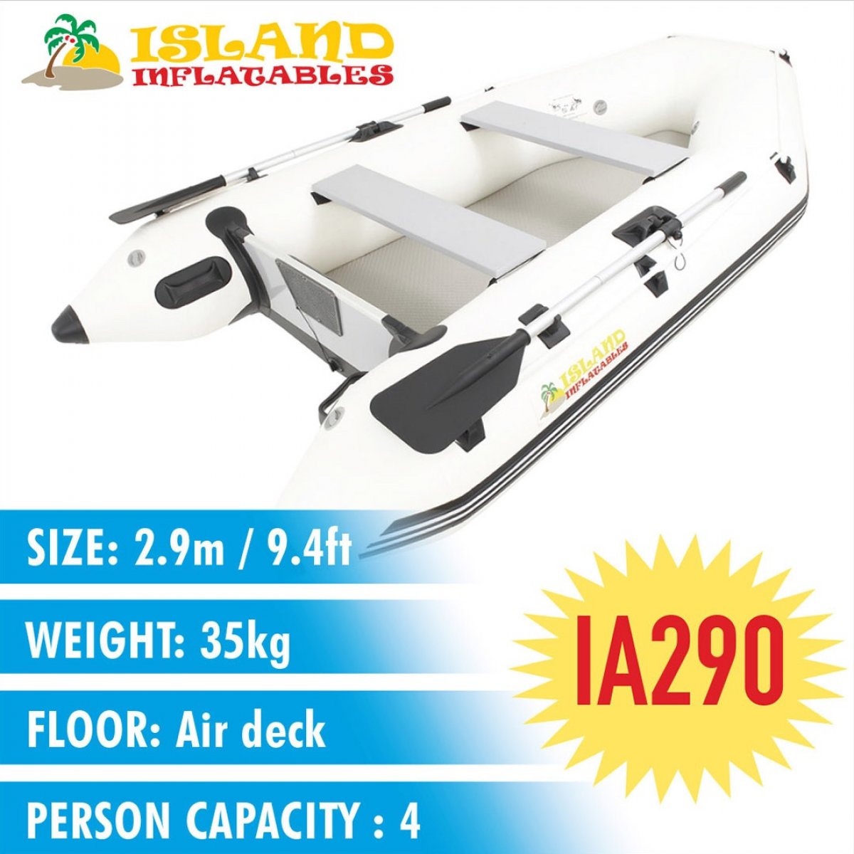 New Island Inflatables Island Airdeck 290