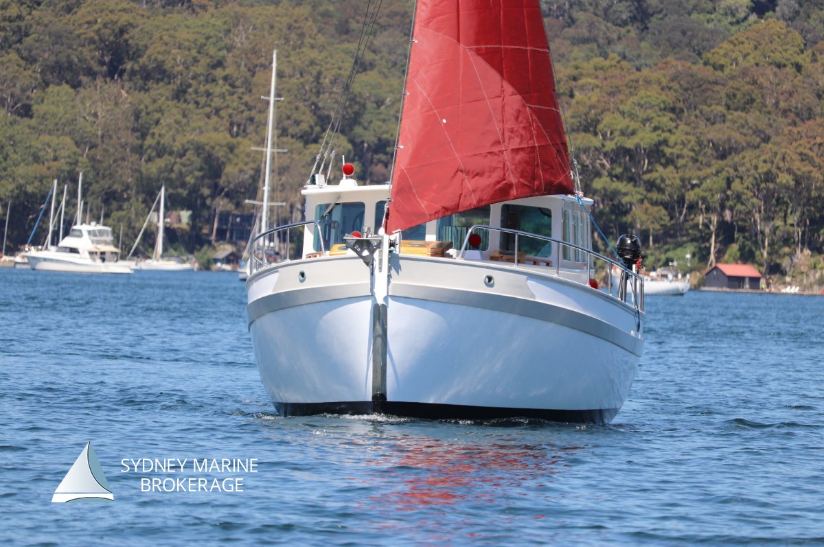 Classic Style Timber Motor Sailer - BRAND NEW 2022:2 Sydney Marine Brokerage Classic Style Timber Motor Sailer For Sale