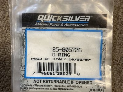 QUICKSILVER O RING 25-805726