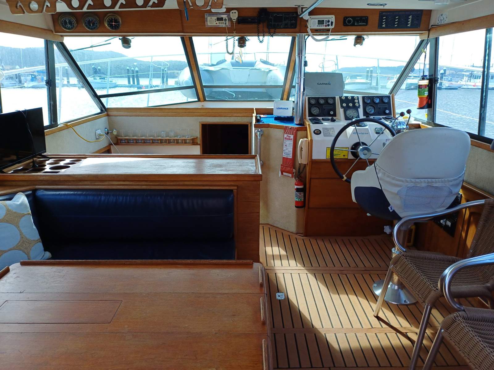 Riviera 38 Flybridge Fairly priced, well equipped twin cabins.