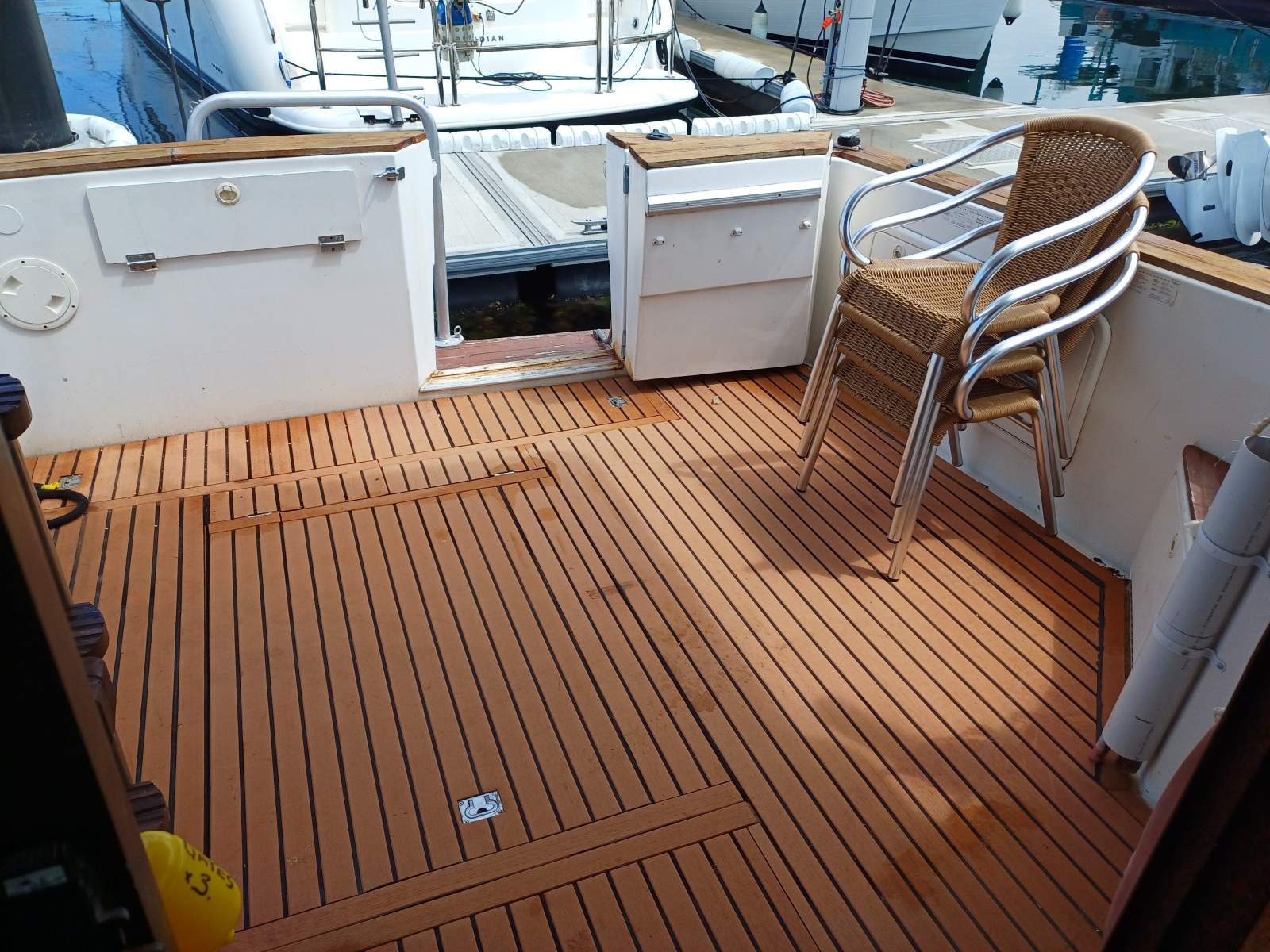 Riviera 38 Flybridge Fairly priced, well equipped twin cabins.