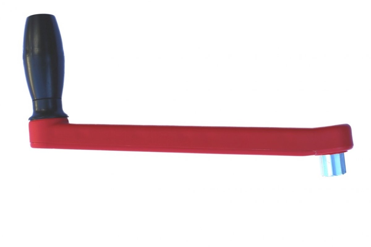 Winch Handle - 250mm Titan Primary Single Grip Non Locking RED
