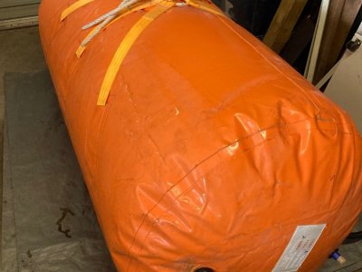 Marine inflatable buoyancy bags 1 tonne capacity
