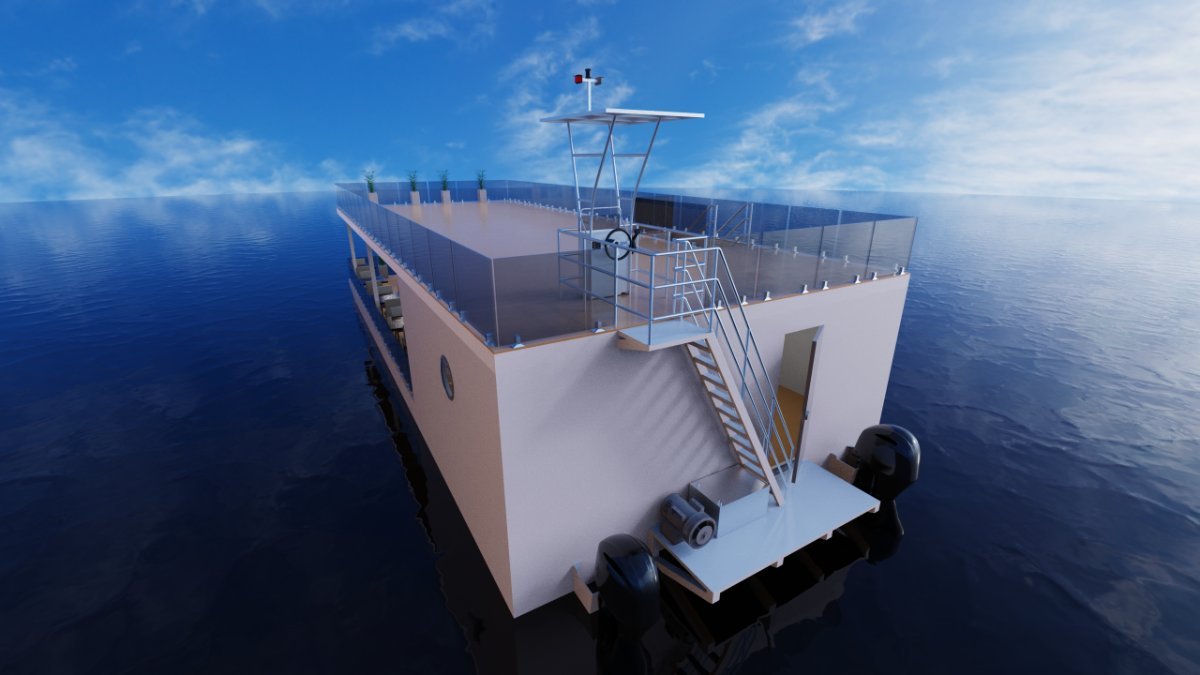 Sabrecraft Marine Floating Function Centre - 17 Meter Barge / Pontoon