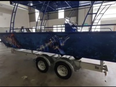 Sabrecraft Marine Party Boat plus Motor plus Trailer Package