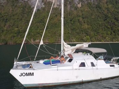 Kelsall Catamaran for sale in Rebak Marina, Langkawi.