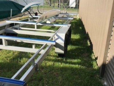 Double axel boat trailer - used for Dragon Boat