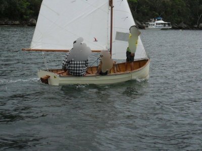 Wooden Clinker sailing dinghy