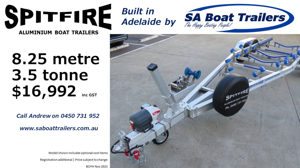 Spitfire Aluminium Boat Trailer 8.25m Dual Axle 3500kg Atm for Sale
