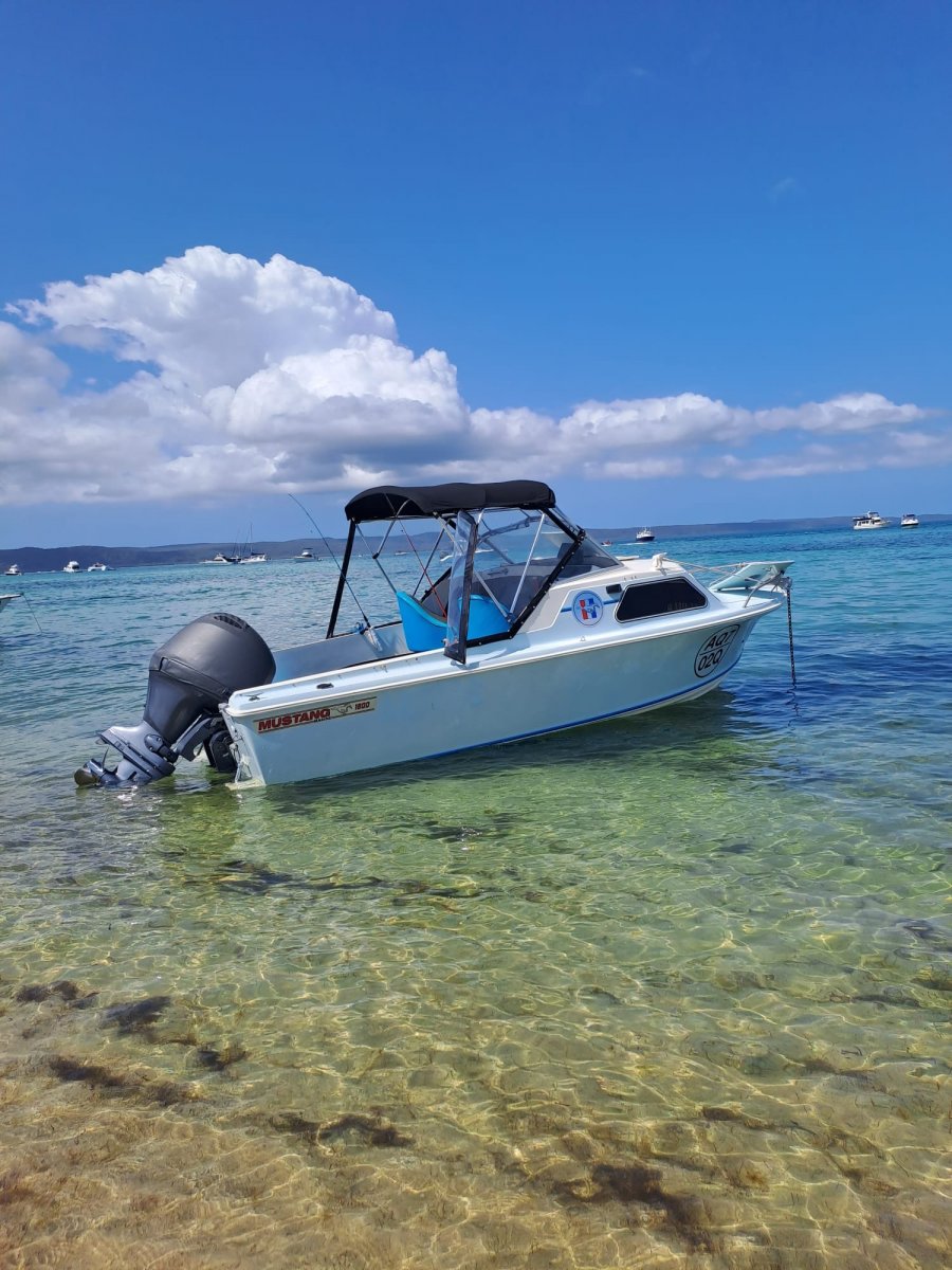 Mustang 1800 Runabout Half Cabin With Low Hour F130 Yamaha Outboard