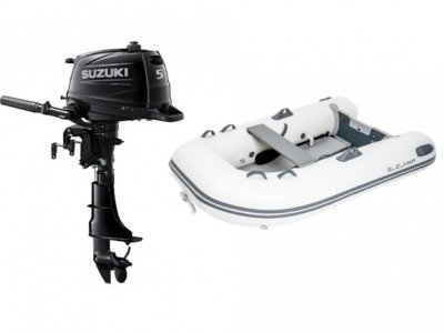 Suzumar 250 AirDeck Includes a Suzuki 5HP outboard motor