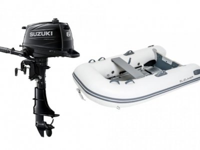 Suzumar 250 AluDeck Includes a Suzuki 6HP outboard motor