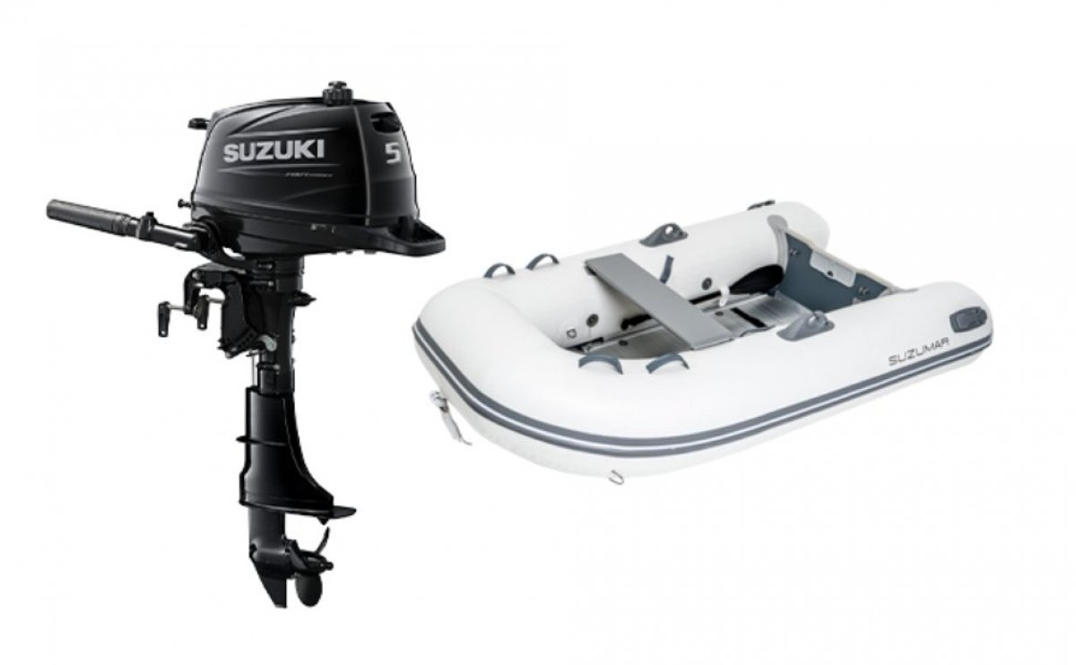 Suzumar 250 AluDeck Includes a Suzuki 6HP outboard motor