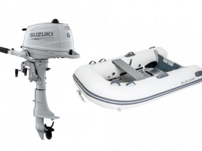 Suzumar 250 AluDeck Includes a Suzuki 5HP outboard motor