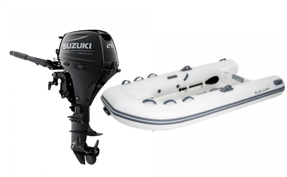 Suzumar 320 Rib Includes a Suzuki 20HP outboard motor