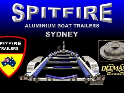Spitfire Aluminium Boat Trailer 6.75m Tandem Axel