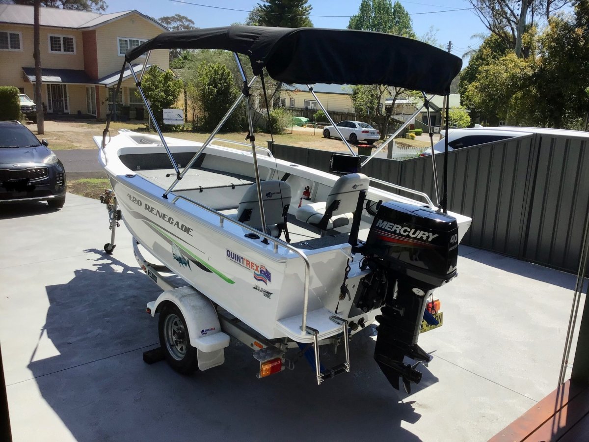 Quintrex 420 Renegade Tiller Steer Trailer Boats Boats Online for