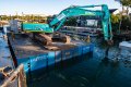 Road transportable modular barge:Dredging - Sylvania Waters