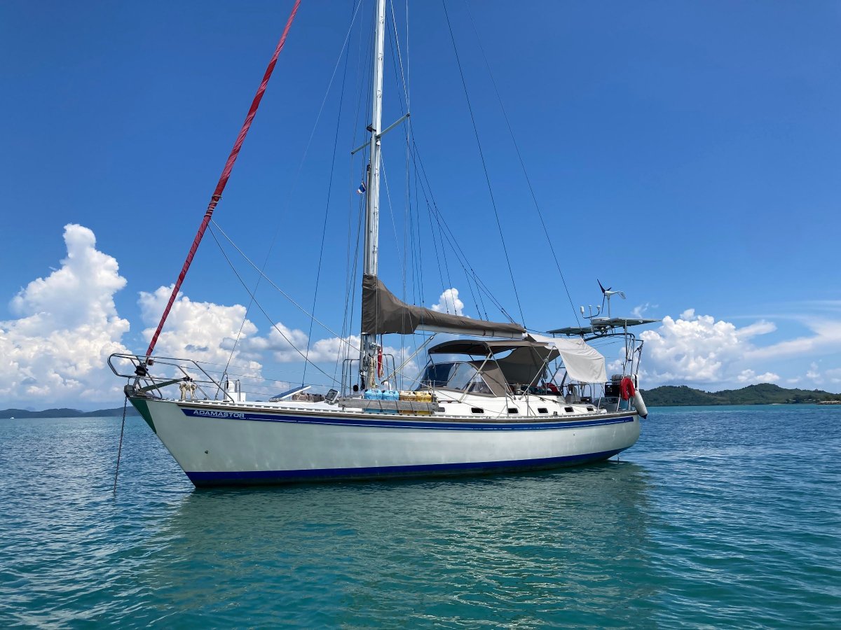 Lavranos Crossbow 40 - Perfect bluewater cruising yacht!:At anchor, Thailand
