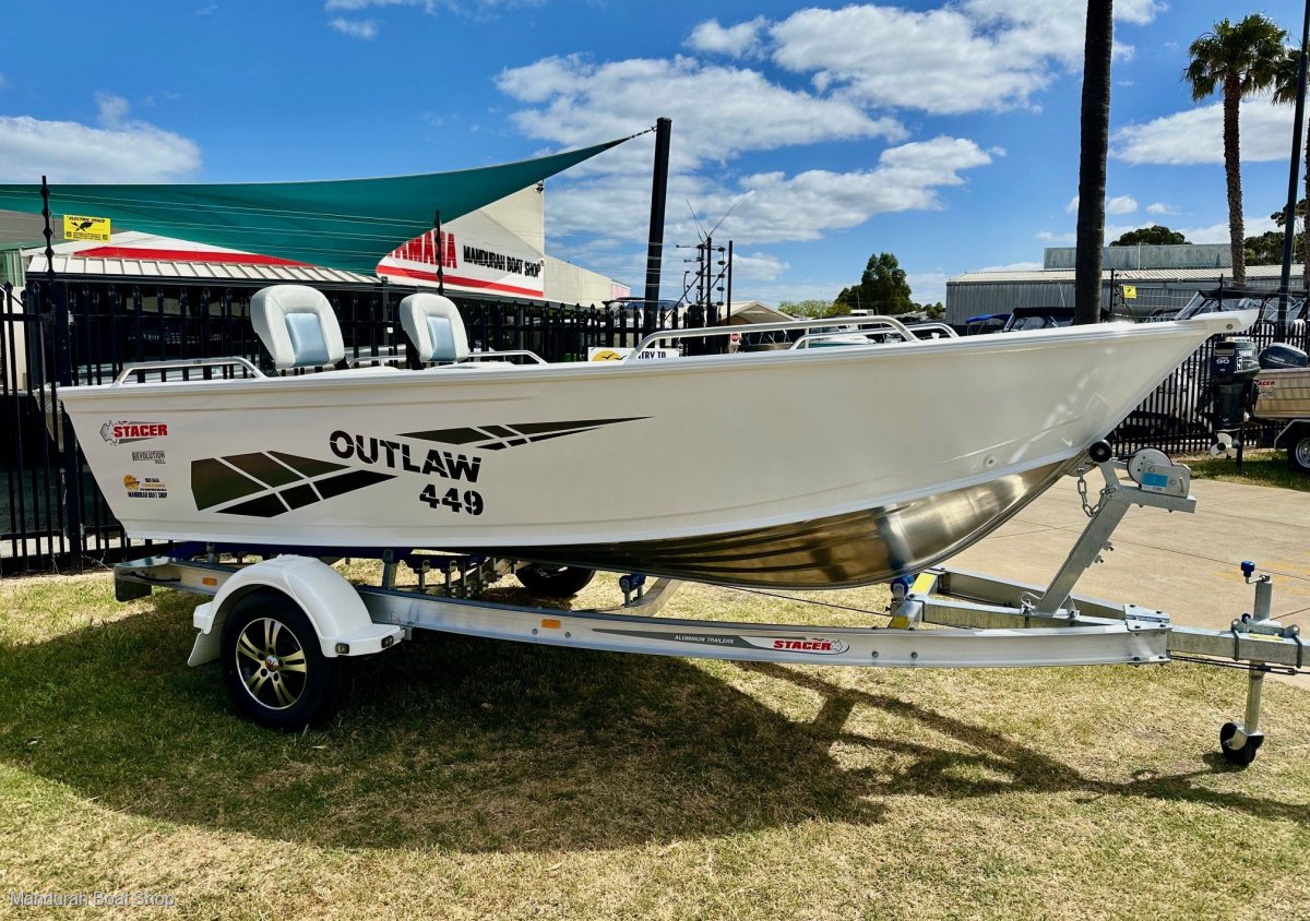 Stacer 449 Outlaw Tiller Steer Trailer Boats Boats Online for Sale