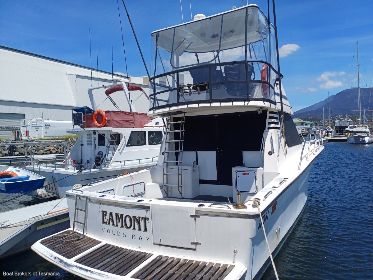 EAMONT AM 4000 Randell designed game fisherman Boat Brokers of Tasmania