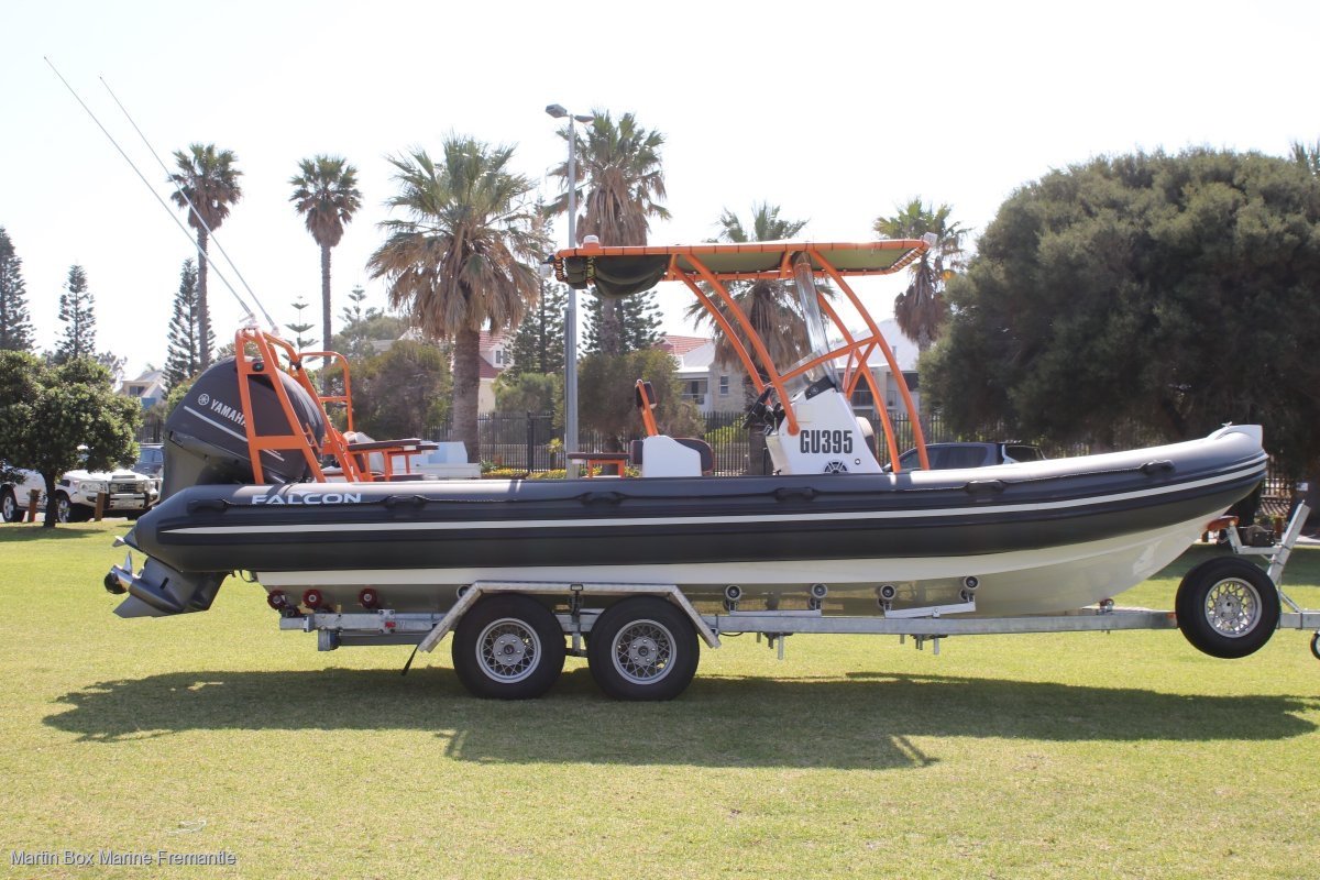 Falcon Inflatables 760 Srx With Auto Pilot And Position Lock Trailer