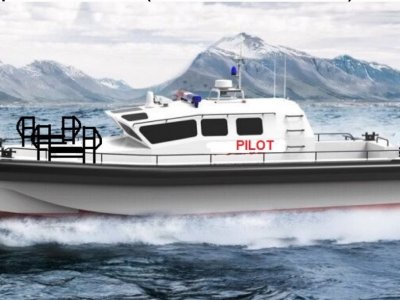 12m Pilot & SAR boat (with twin outboard motors)