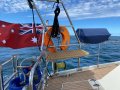 Amel 53 Super Maramu - The Ultimate Global Cruising Yacht:New custom princess seats, BBQ, gas bottles and davits with dinghy hoist
