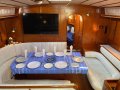 Amel 53 Super Maramu - The Ultimate Global Cruising Yacht:Nav station with Garmin GPS plotter, VHF, HF, Iridium Go, Cellular Router