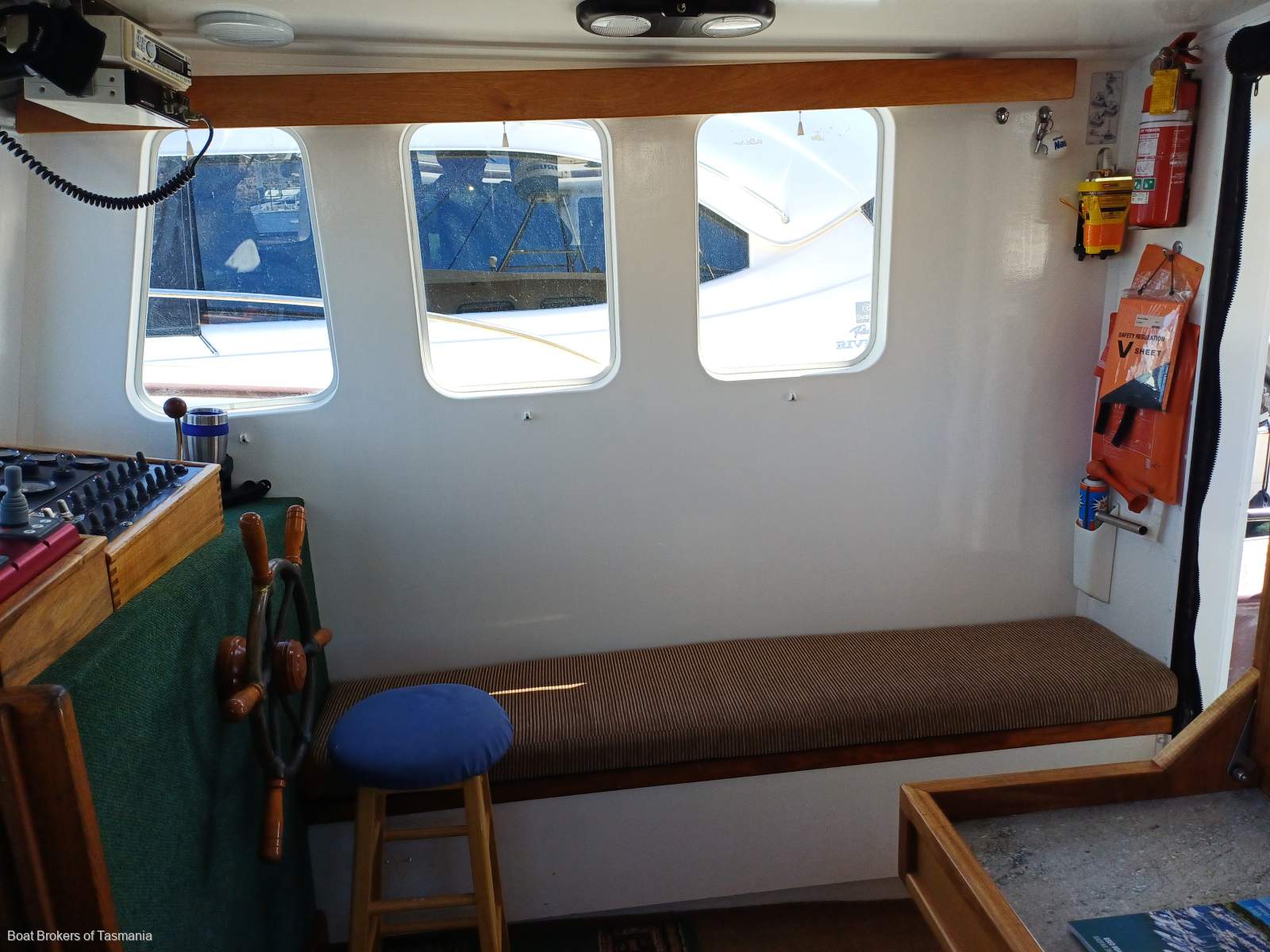 BOJARA Custom steel trawler style coastal cruiser Boat Brokers of Tasmania