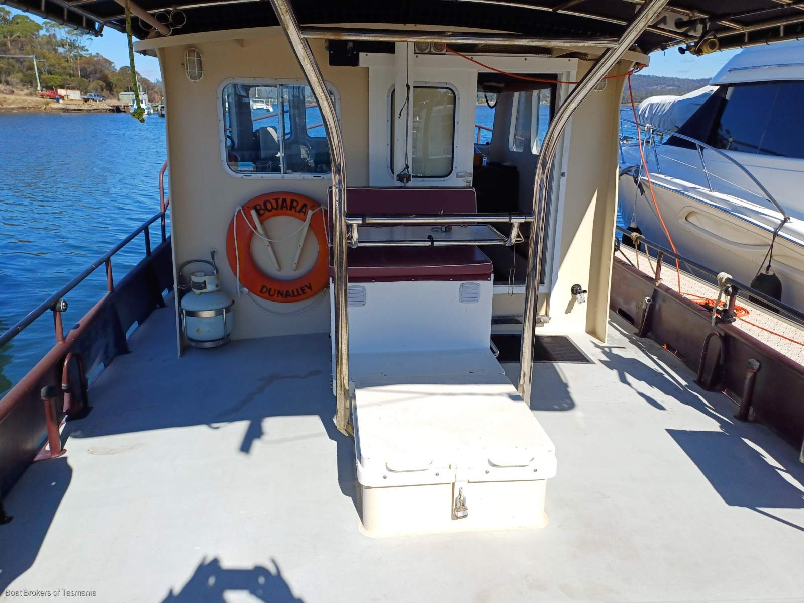 Custom steel trawler style coastal cruiser