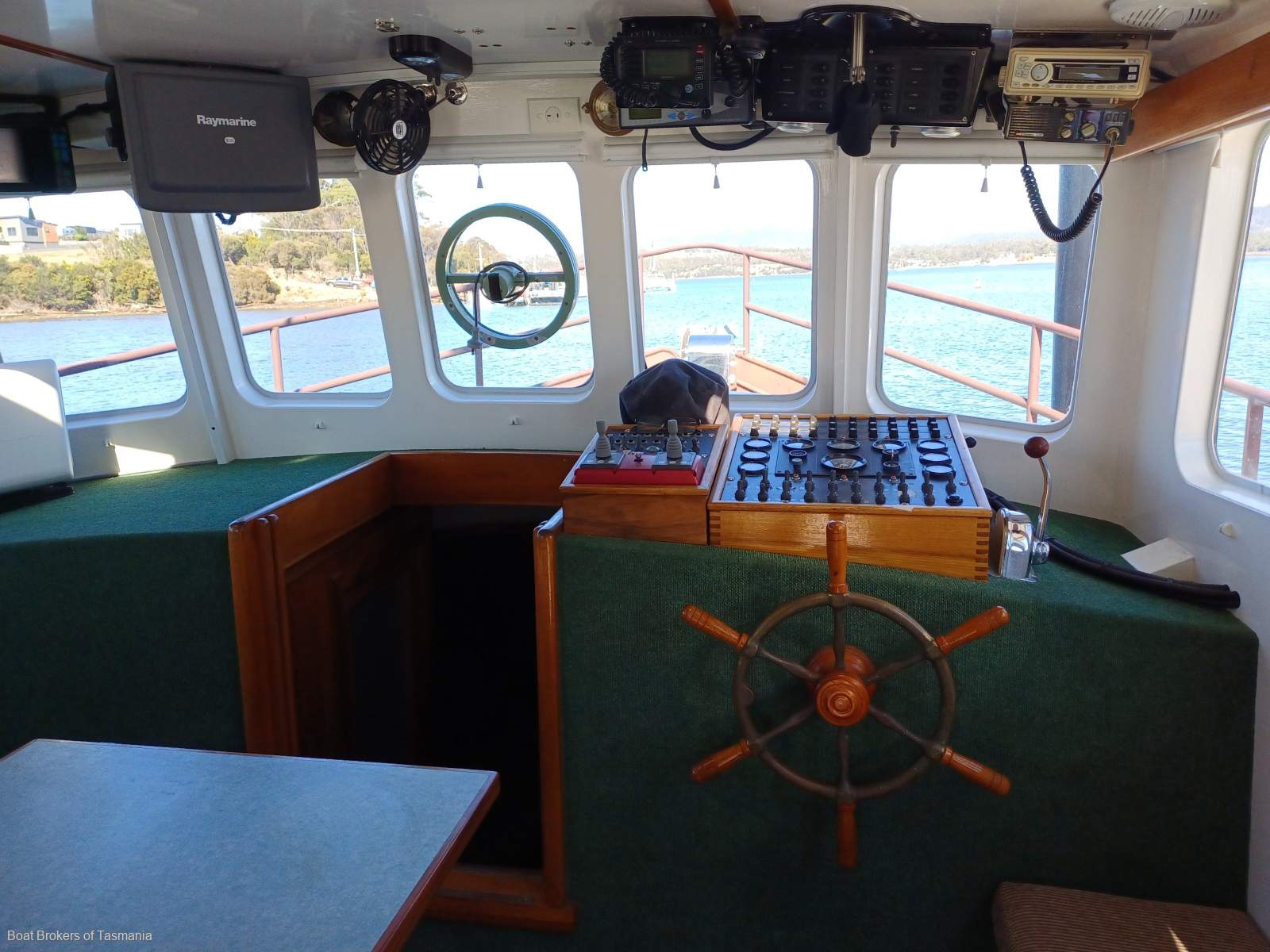 Custom steel trawler style coastal cruiser