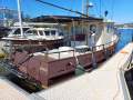 Custom steel trawler style coastal cruiser