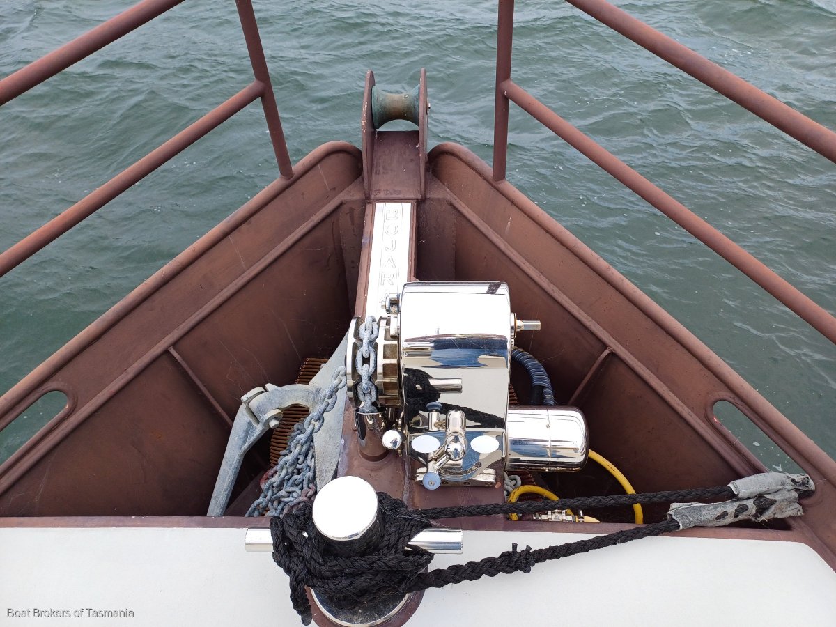 BOJARA Custom steel trawler style coastal cruiser Boat Brokers of Tasmania