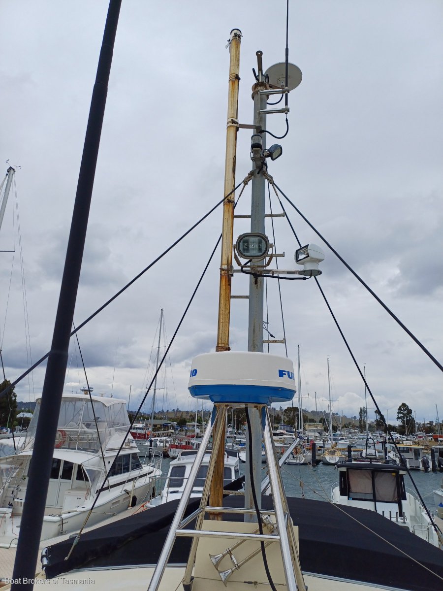 BOJARA Custom steel trawler style coastal cruiser Boat Brokers of Tasmania