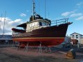 Custom steel trawler style coastal cruiser