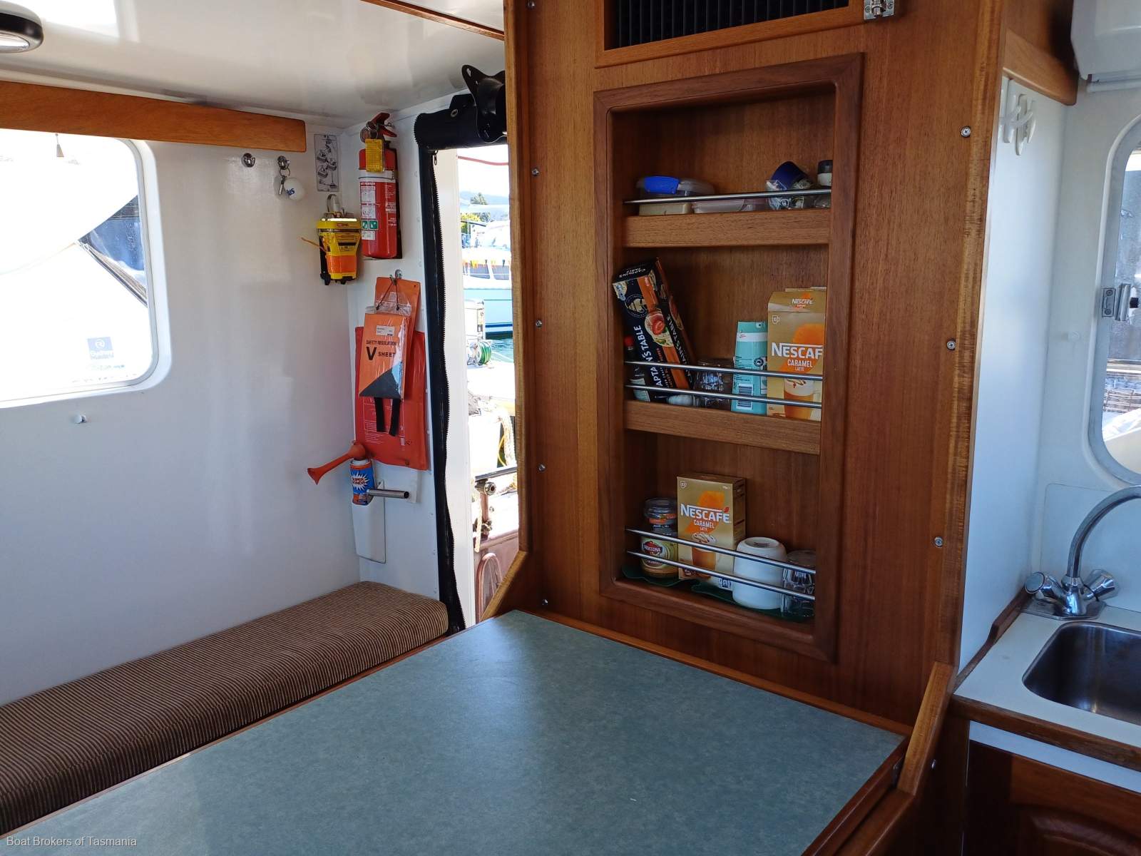 BOJARA Custom steel trawler style coastal cruiser Boat Brokers of Tasmania