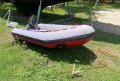 Hartley Fijian 43:Dinghy, hard bottom, and 15hp outboard engine, and anchor.