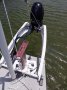 Dick Newick Echo II 38ft. Trimaran:New outboard mount and new daggar board rudder