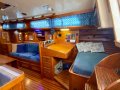 Bristol 38.8 -Adorable Bluewater Cruiser with Centreboard:Nav station opposite galley with VHF radio and main switch panel