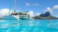 Chincogan 52 Grainger:Anchored in Bora Bora French Polynesia