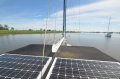 Mangrove Jack Motorsailer:Solar panels on bimini