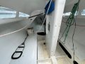 Dibley 8000 Sportsboat:Retractable keel case looking forward