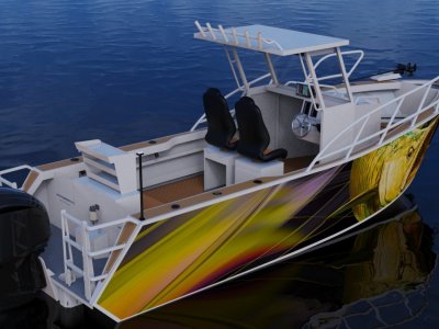 Sabrecraft Marine Walkaround Cabin Hard Top 7.80 metre Boat, Motor and extras package