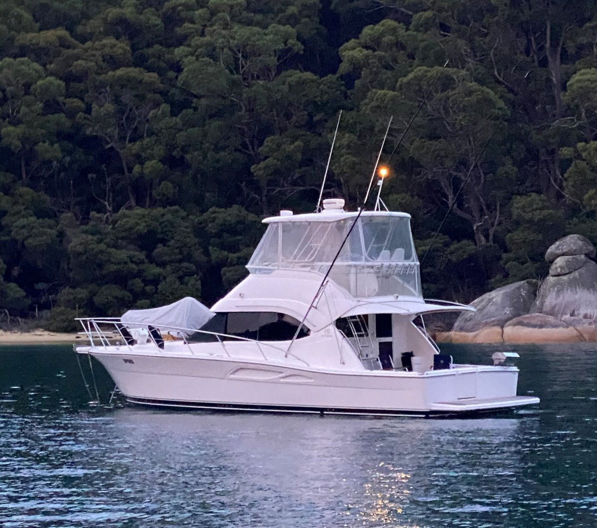 Reel Nauti Riviera 40 Flybridge Boat Brokers of Tasmania